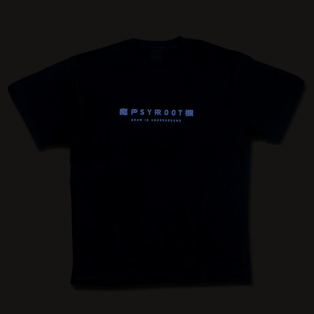 PSYROOT - Purple Logo Tee (Glow in the dark)
