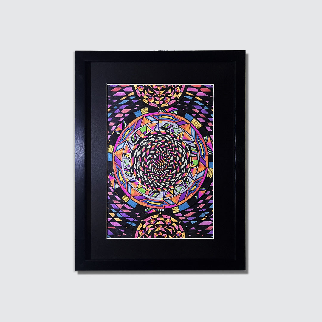 CIRCLE HONG KONG - Trip must good (Painting with frame)