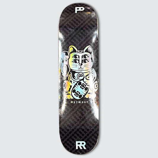 PSYROOT - Lucky Cat Deck (Chrome) 8.25"