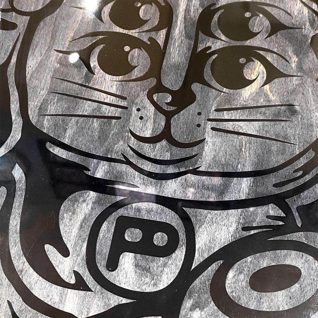 PSYROOT - Lucky Cat Deck (Chrome) 8.25"