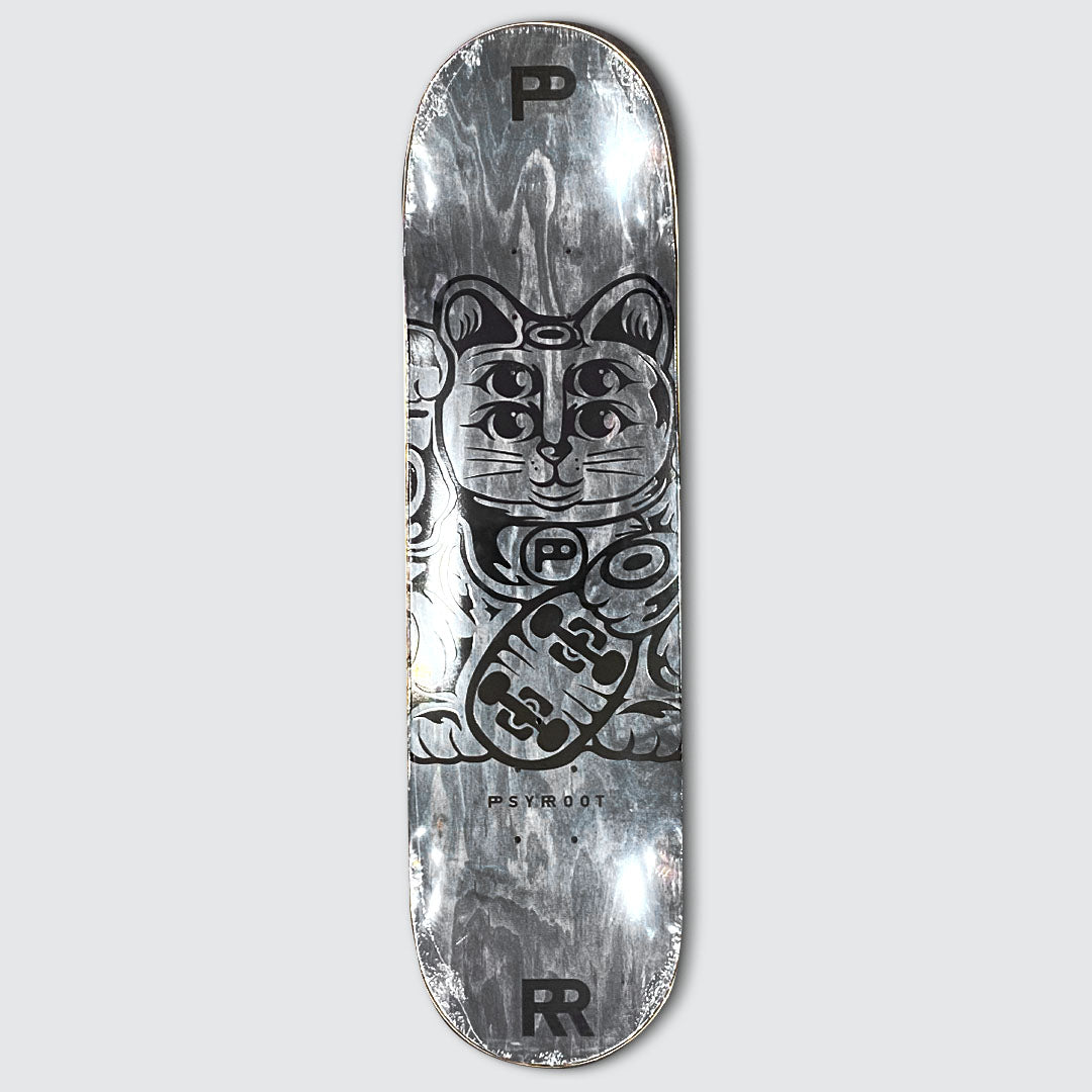 PSYROOT - Lucky Cat Deck (Chrome) 8.25"