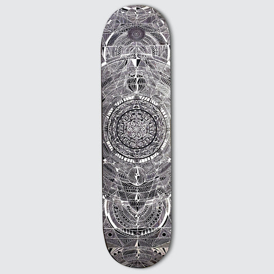 CIRCLE HONG KONG - Mandala Skateboard Deck (Glow in the Dark) 8.375"