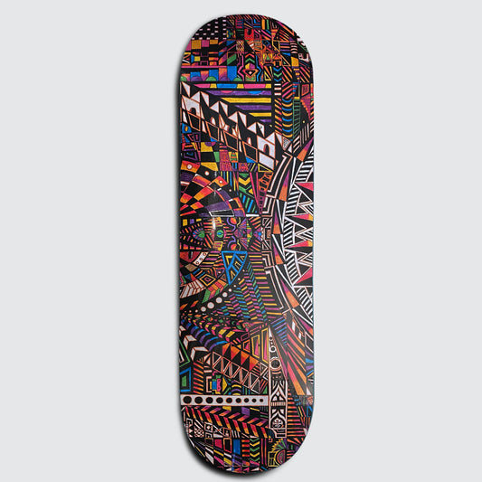 CIRCLE HONG KONG - Mandala Skateboard Deck (Color) 8.375"