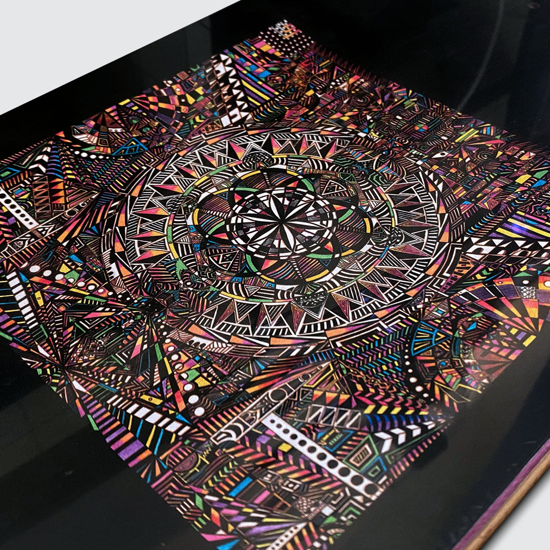 CIRCLE HONG KONG - Mandala Skateboard Deck (Color) 8.375"