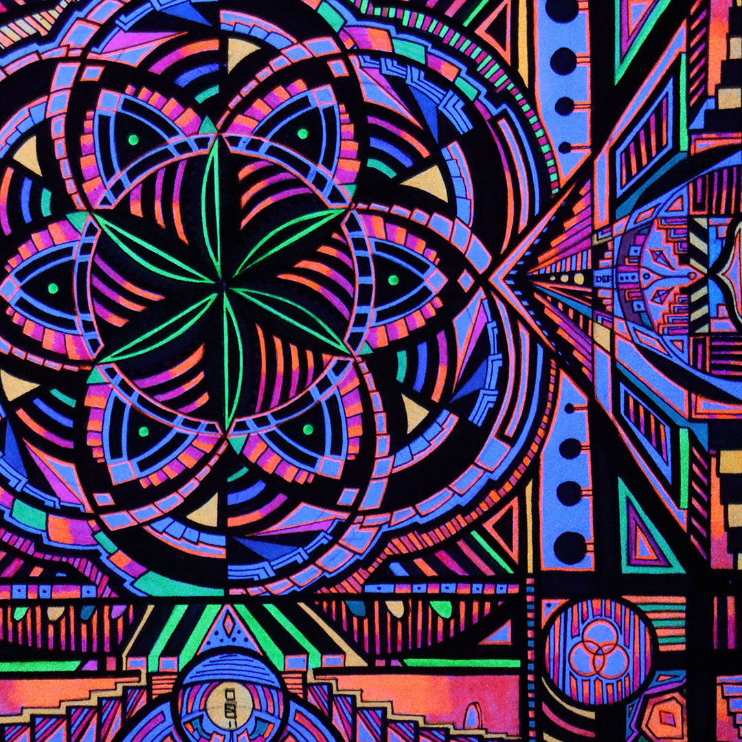 CIRCLE HONG KONG - Seed of Life (Painting with frame)