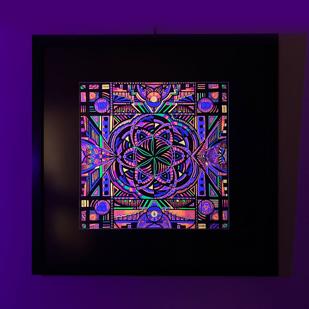 CIRCLE HONG KONG - Seed of Life (Painting with frame)