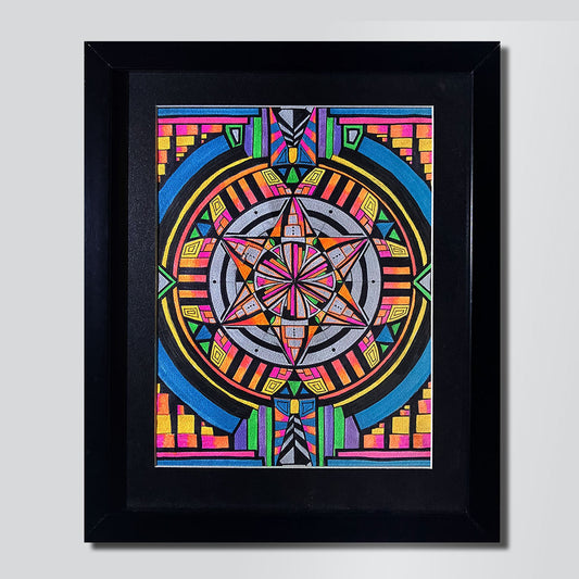 CIRCLE HONG KONG - Earth Life (Painting with frame)