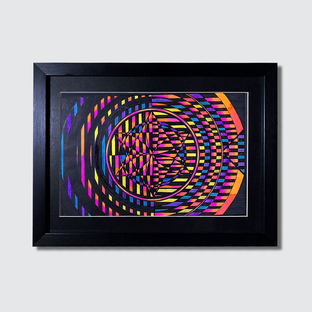 CIRCLE HONG KONG - Cutofcircle (Painting with frame)