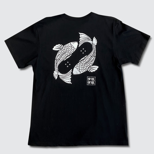 PSYROOT - 有板有眼 Koi Tee (Black)