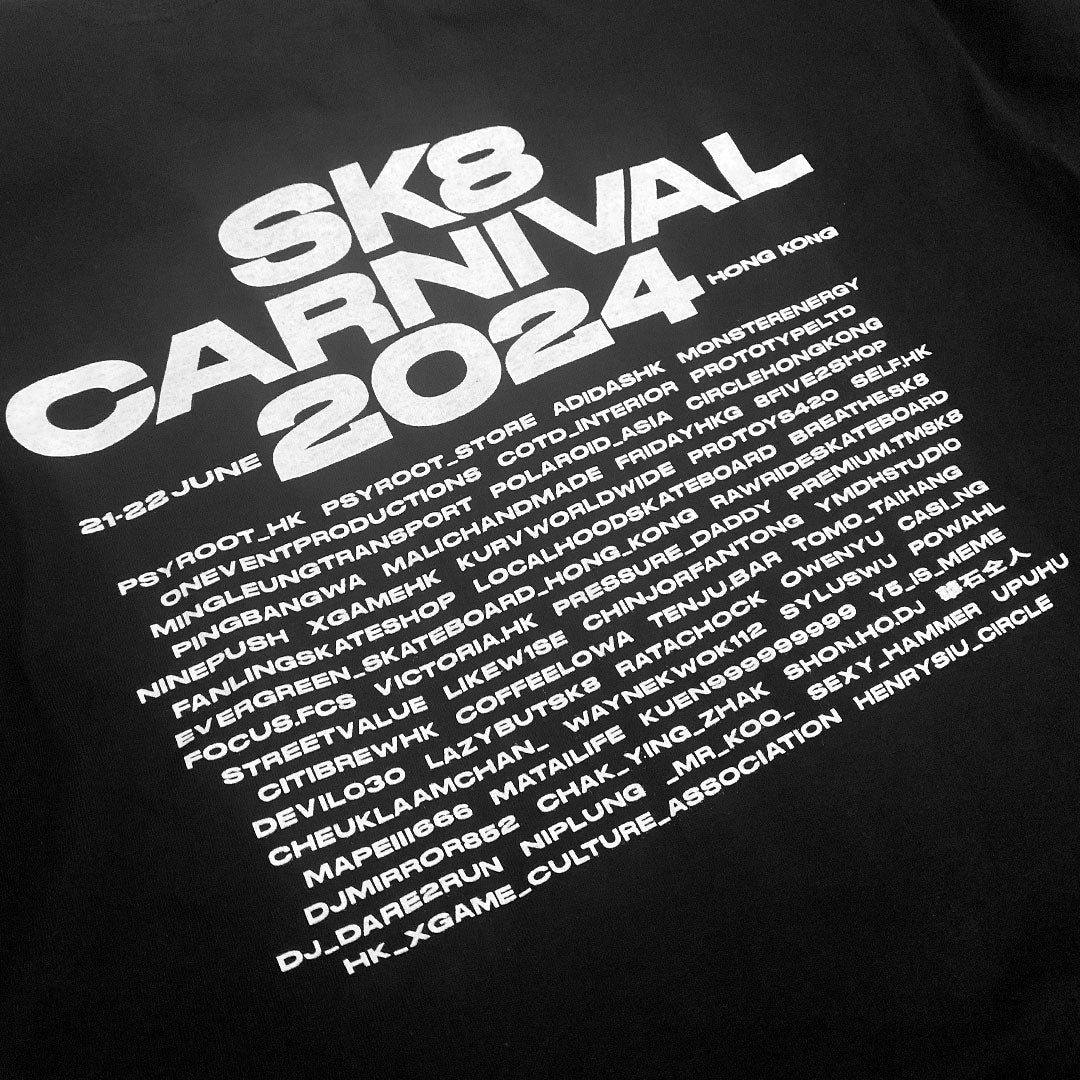 PSYROOT - SK8CARNIVAL2024 Event Tee (Black)